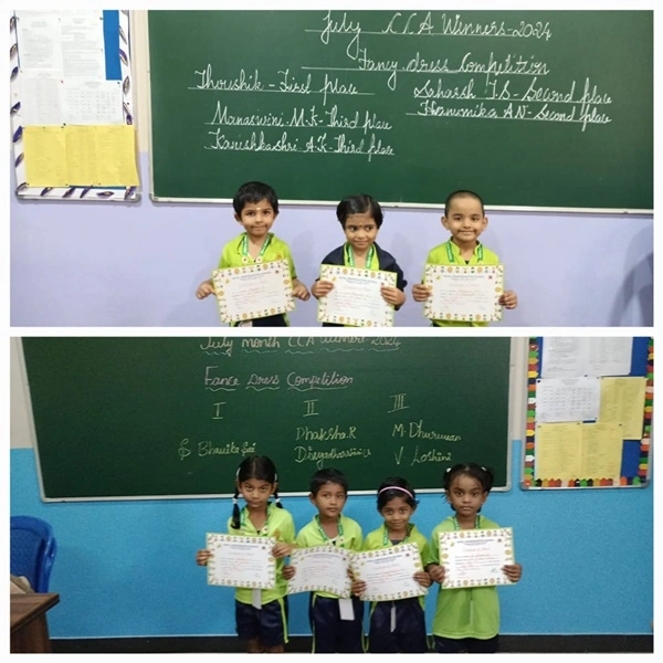 July month CCA WINNERS